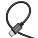 Кабель USB C to C 60W для заряджання ноутбука та телефону 1м з алюмінієвим конектором чорний - зображення 2