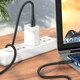 Кабель Lightning 2.4A Borofone BX81 для зарядки и синхронизации устройств длина 1 метр черный с эластичным покрытием - изображение 3