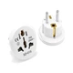 Перехідник EU Plug Adapter білий з підтримкою UK EU AU US 6A 16A - зображення 1