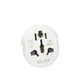 Перехідник EU Plug Adapter білий з підтримкою UK EU AU US 6A 16A - зображення 3