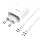 Зарядное устройство Hoco C80A PD20W QC3.0 Type-C белое противоударное для смартфонов - изображение 4
