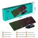 Клавіатура та миша Zerodate K13 Black протиударна для ПК чорний - зображення 4