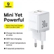 Заряджання Baseus Palm 30W Quick Charge 3.0 USB Type-A USB Type-C чорна - зображення 6