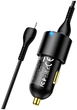 Автомобильное зарядное устройство Hoco NZ6 PD45W 3-port USB Type-C и Type-A Quick Charge 3.0 Черное - изображение 5