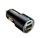 Автомобильное зарядное устройство Hoco NZ6 PD45W 3-port USB Type-C и Type-A Quick Charge 3.0 Черное - изображение 6