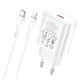 Зарядное устройство Hoco N22 Jetta PD 25W Type-C на Lightning Quick Charge для устройств Apple белое - изображение 3
