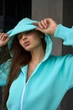 Жіночий Зимовий теплий на флісі Комбінезон Baly з вушками Бірюзовий, розмір M - изображение 12