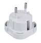 Перехідник мережевий 2 Pin EU Plug Adapter для пристроїв з US вилкою білий - зображення 3
