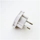 Перехідник мережевий 2 Pin EU Plug Adapter для пристроїв з US вилкою білий - зображення 7