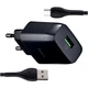 Зарядний пристрій Hoco C72Q Glorious QC3.0 Type-C чорне швидке заряджання 18W для всіх пристроїв - зображення 1