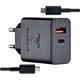 Зарядний пристрій Samsung S22 35W Fast Charge Type-C чорний - зображення 1