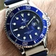 Годинник чоловічий Hemsut Zurich Carekiso Nylon Blue кварцовий з мінеральним склом з двома ремінцями 43 мм - зображення 7