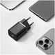 Зарядний пристрій Baseus Super Si Quick Charger 30W USB Type-C Quick Charge 3.0 чорний - зображення 5