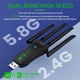 Wi-Fi адаптер AC1200 WiFi5 USB 3.0 5Ггц+2.4Ггц 4 антенны V2 - изображение 2