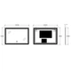 Зеркало Zerix Mirra MR05-100x70 с LED Touch, Anti-fog, диммером, регулятором яркости (ZX6060) - изображение 2