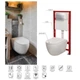 Комплект: Mixxus Premium Ellipse-SET-2102 Унитаз система смыва Tornado 3.0+ Инсталляция Koer KT-0404 + панель KT-0604-01 Chrome - изображение 4