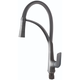 Смеситель для кухни Plamix Lucas-017 SET Graphite Refl.Grey термопластиковый (цвет графит+гибкий серый излив) (PM0723) - изображение 3