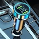 Автомобильное зарядное 2 выхода USB Super быстрая зарядка + Вольтметр - изображение 4