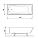 Ванна сталева PRO STEEL 160*70*39 - изображение 2