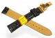 Ремінець для годинника Modeno Spain 18 мм modk18g1-02, натуральна шкіра, чорний, застібка-кліпса з нержавіючої сталі - зображення 2