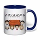 Чашка з друком "Friends (Друзі)" №5 (колір кобальт) (37281) - зображення 2
