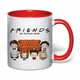 Чашка с печатью "Friends (Друзья)" №5 (цвет красный) (37289) - изображение 2