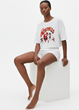 Женская пижама Primark Disney Pixar L Хлопковый для дома и сна Белый (9015) - изображение 2