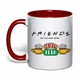 Чашка з друком "Friends (Друзі)" №6 (колір бордовий) (37324) - зображення 1