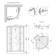 Душевой бокс Lidz Tani SB90x90.SAT.LOW.GR, стекло тонированное 4 мм - изображение 2
