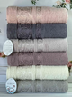 Набор махровых полотенец Cestepe MicroCotton Premium Buket 70х140 см банные 6 шт. - изображение 1