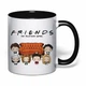 Чашка с печатью "Friends (Друзья)" №5 (цвет чёрный) (37280) - изображение 2