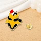Значок BROCHE брошь бижутерия Животные Рождественский Котик со звездой BRGV115319 - изображение 4
