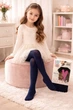Детские капроновые колготки Day mod однотонные 50 Den р 145-156 см 11-12 лет арт 2112001 синие - изображение 2