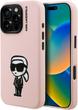 Etui Karl Lagerfeld Silicone Karl Sketch MagSafe do iPhone 16 Pro Max Pink (3666339462970) - obraz 1