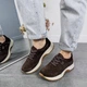 Женские кроссовки ITstyle замшевые Коричневые 38 (50643) - изображение 10