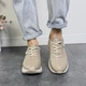 Женские кроссовки ITstyle кожаные Бежевые 38 (50643) - изображение 8