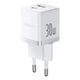Зарядний блок живлення Type-C+USB Baseus Palm 30 W 20 V 3 А білий - зображення 3