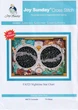 Набор для вышивания по нанесённой на канву схеме “Nighttime Star Chart”.AIDA 14CT printed , 73*54 см. - изображение 2