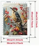 Набор для вышивания по нанесённой на канву схеме "Woodpecker".AIDA 11CT printed , 36*46 см - изображение 2