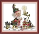 Набор для вышивания по нанесённой на канву схеме “Love of crafts”.AIDA 14CT printed , 35*30 см - изображение 1