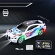 Маленькая дрифт машинка BMW M3 1:64 на пульте управления с подсветкой, металлическая модель БМВ на радиоуправлении белая - изображение 3