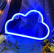 Ночной светильник Neon Sign облако LED для спальни детской комнаты уютный ночник для создания атмосферы - изображение 1