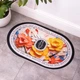 Коврик декоративный овальный 3D Beautiful Flowers 38×58см влаговпитывающий коврик для кухни ванной туалета Yiwu - изображение 5