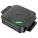 Бездротовий зарядний пристрій Magnetic Wireless Charger 3 в 1 для смартфонів навушників годинника чорне з індикатором - зображення 5