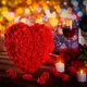 Сердце из 3d роз Happy Heart 28 см красный в подарочной коробке HC-98121 Red - изображение 4