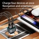 Зарядний пристрій для автомобіля 75W з двома USB-A та двома USB-C швидка зарядка для смартфонів та планшетів - зображення 4