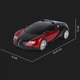 Машина-трансформер с пультом и аккумулятором AUTOBOTS Bugatti Veyron 1:12 масштаб дальность управления 30 м Черно-Красный - изображение 3