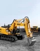 Детский экскаватор на радиоуправлении гусеничный с аккумулятором 7,2V Moka 5 со звуковыми эффектами 1:16 Оранжево-черный - изображение 3