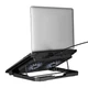 Подставка для ноутбука Hoco GA4 Jade laptop cooling stand Black - изображение 3