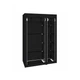 Складаний тканинний шафа для зберігання одягу з полицями Storage Wardrobe 68110 Чорний - зображення 2